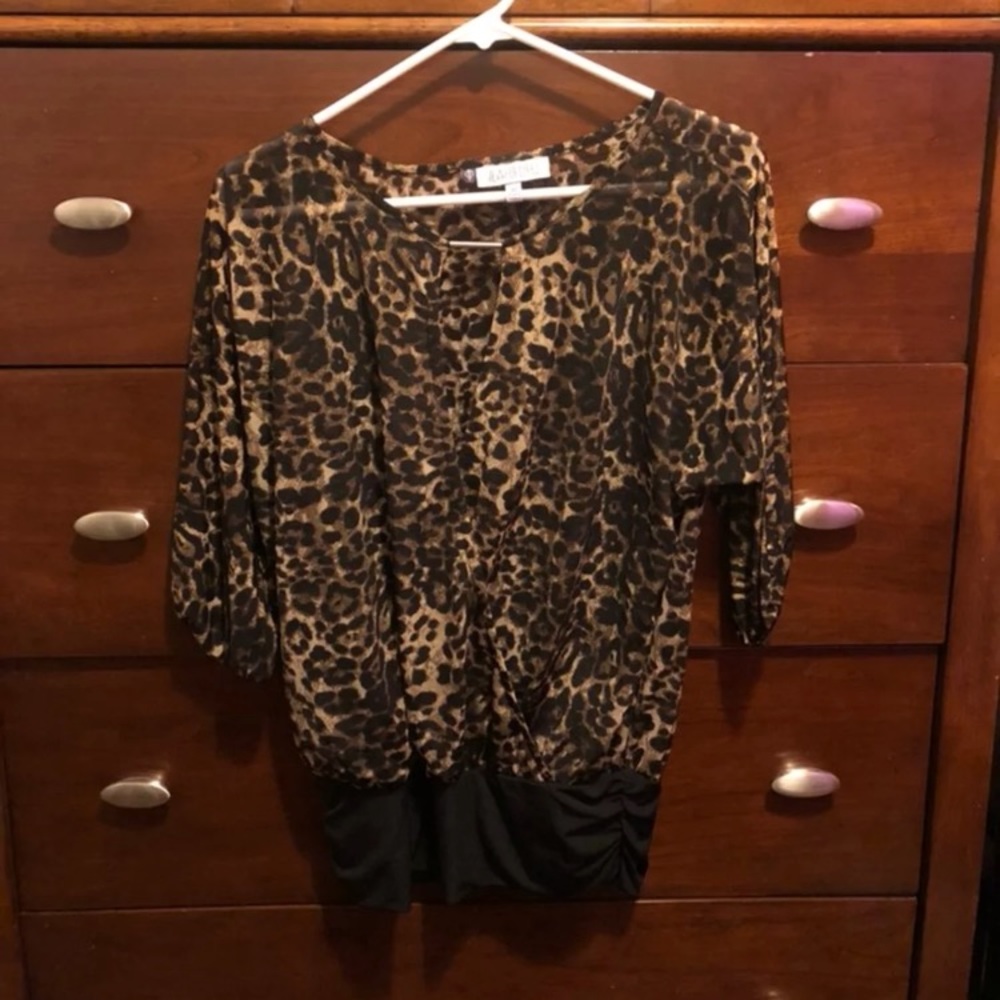 JLO Leopard Blouse